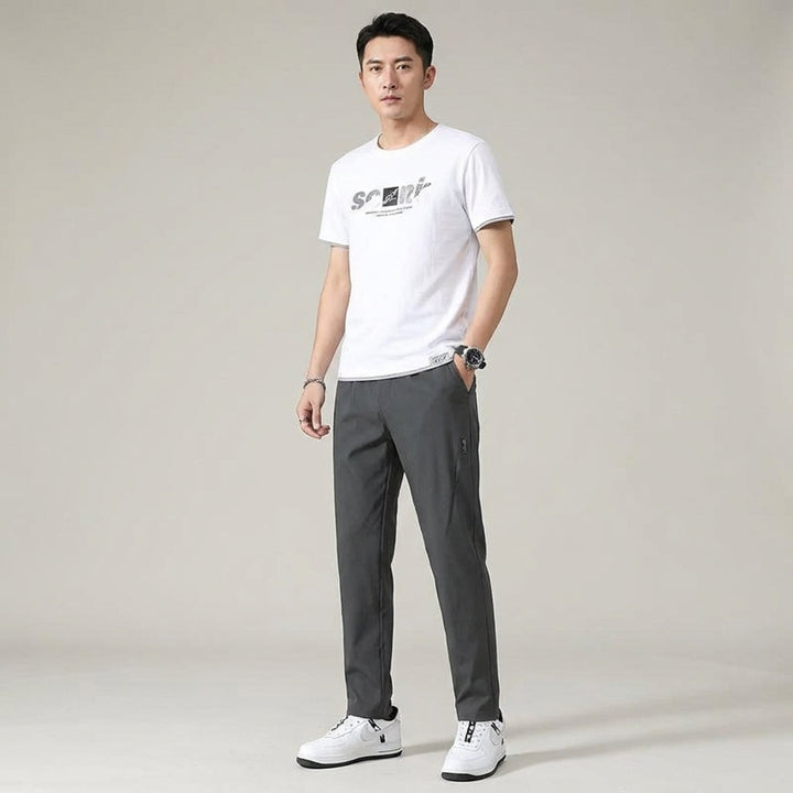 Men's Casual Knit Jogging Pants - Sporty Comfort
