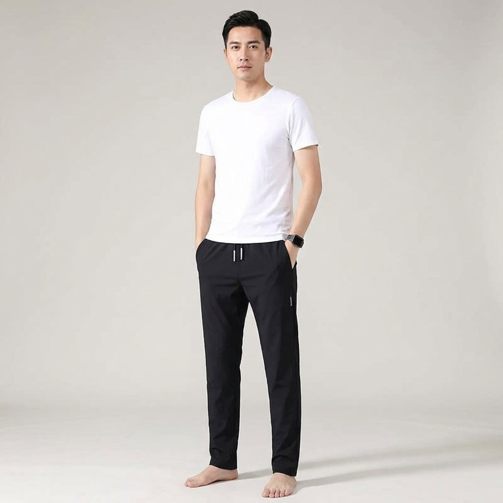 Men's Casual Knit Jogging Pants - Sporty Comfort