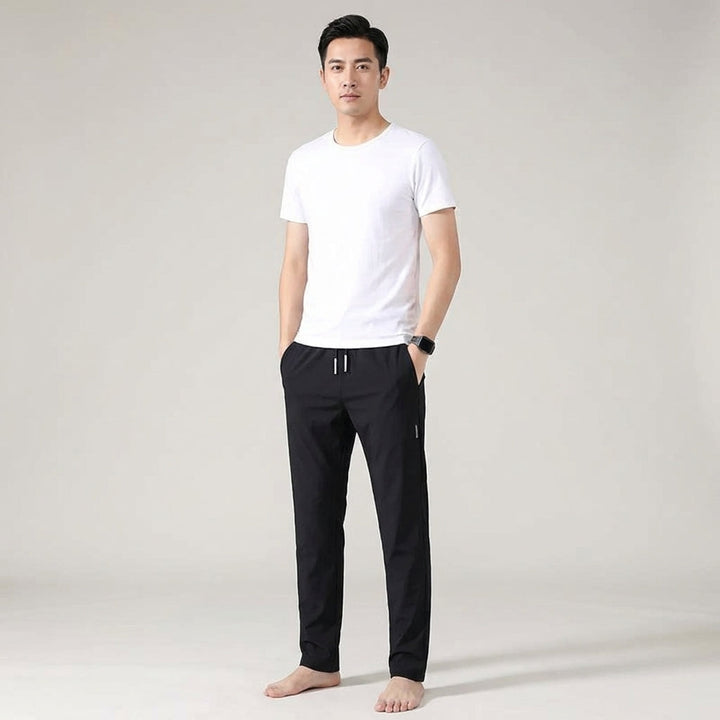 Men's Casual Knit Jogging Pants - Sporty Comfort