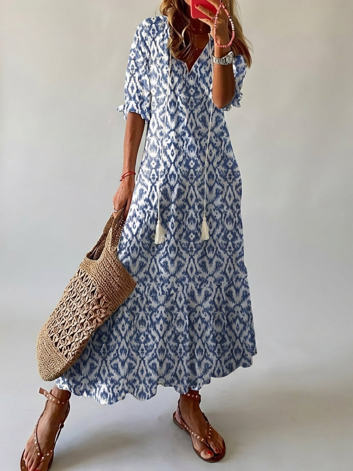 Sage | Women's Boho Floral Maxi Dress