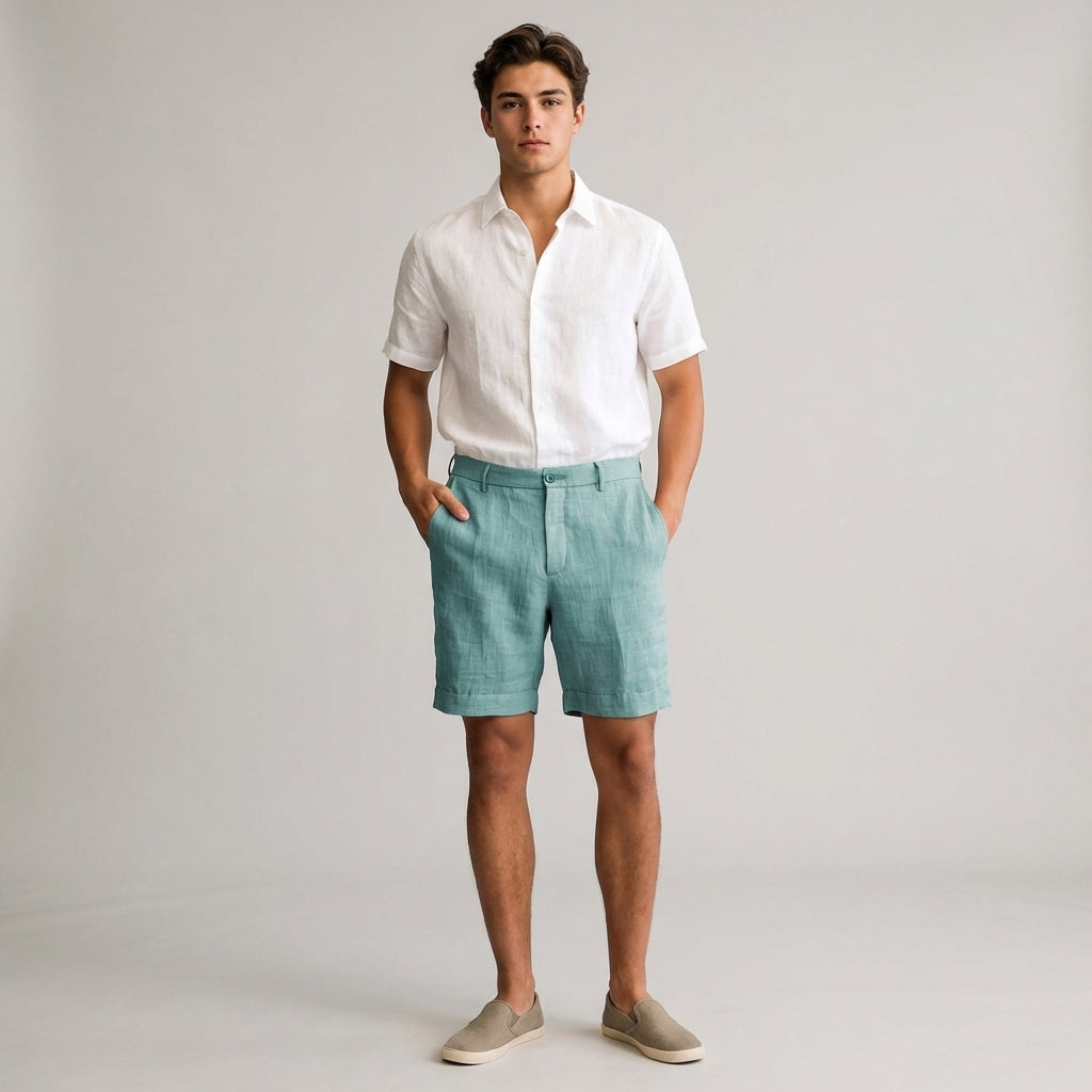 Men's Casual Linen Shorts - Summer Comfort