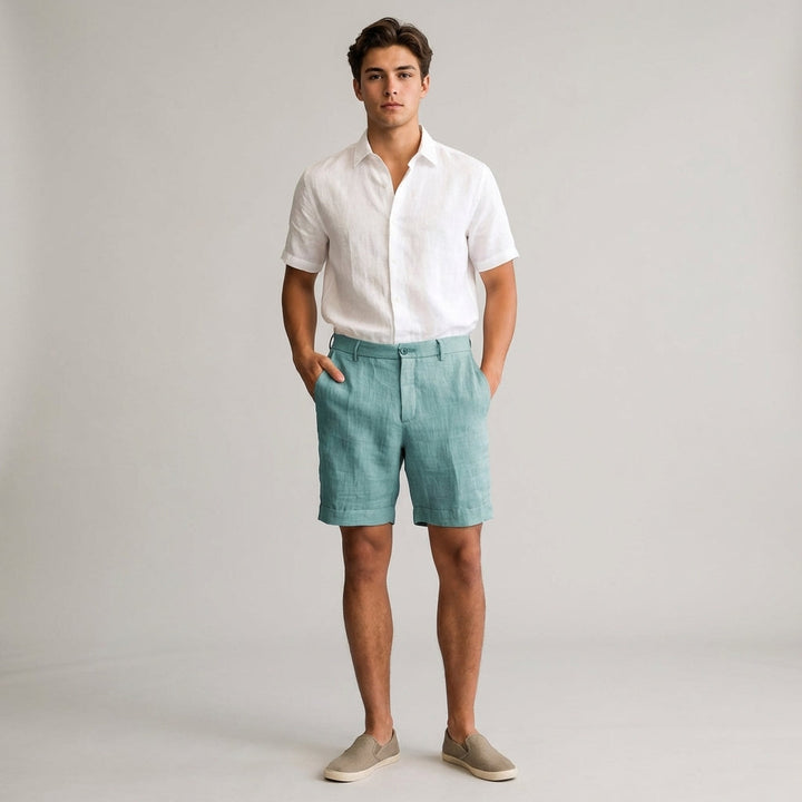 Men's Casual Linen Shorts - Summer Comfort