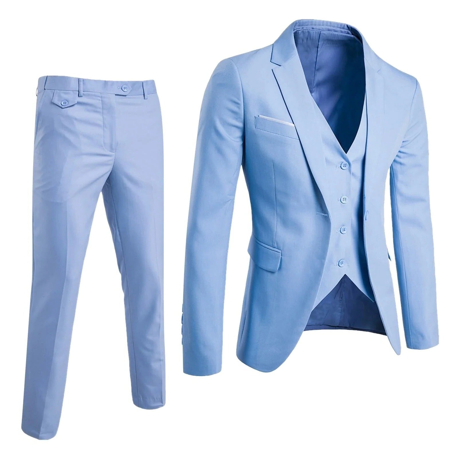 Cruz | Men's Tailored 3-Piece Business Suit Set