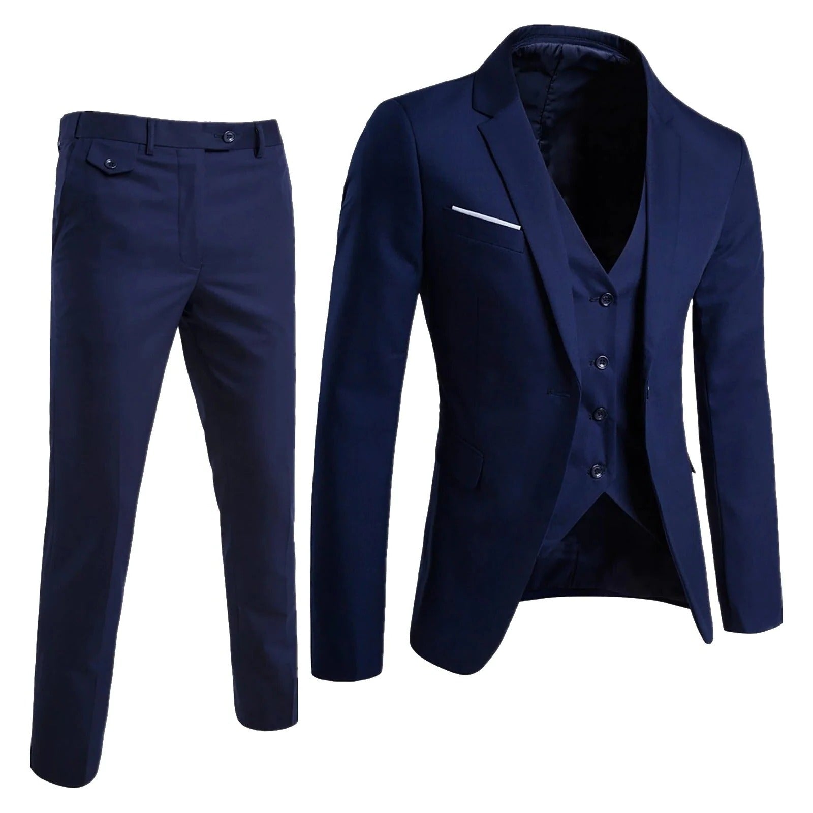 Cruz | Men's Tailored 3-Piece Business Suit Set