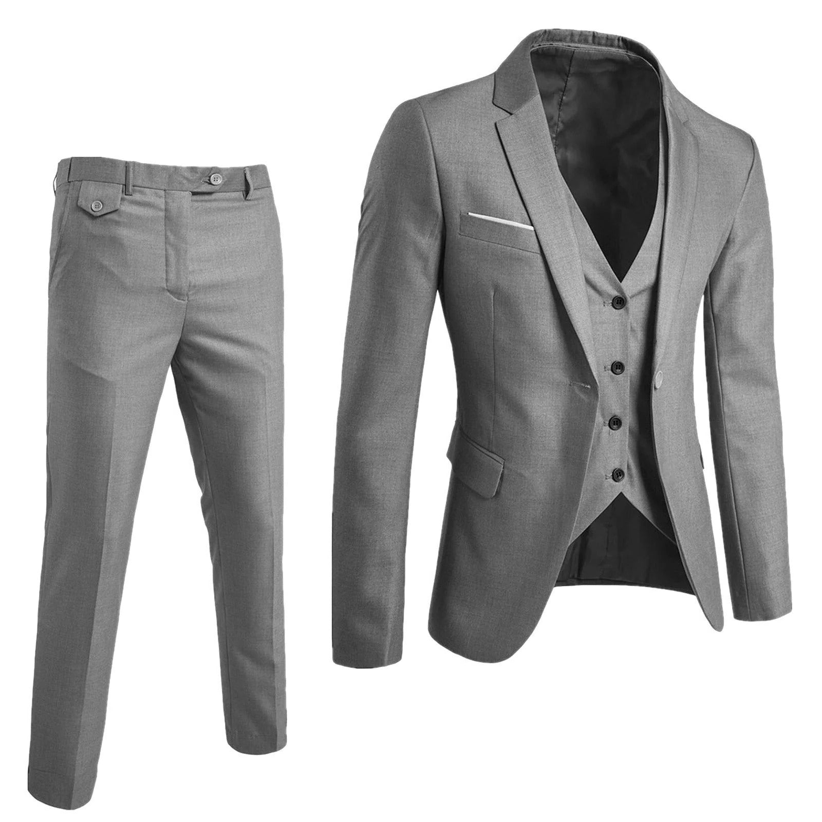Cruz | Men's Tailored 3-Piece Business Suit Set