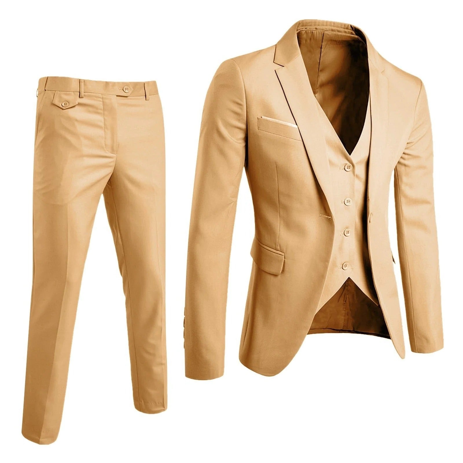 Cruz | Men's Tailored 3-Piece Business Suit Set