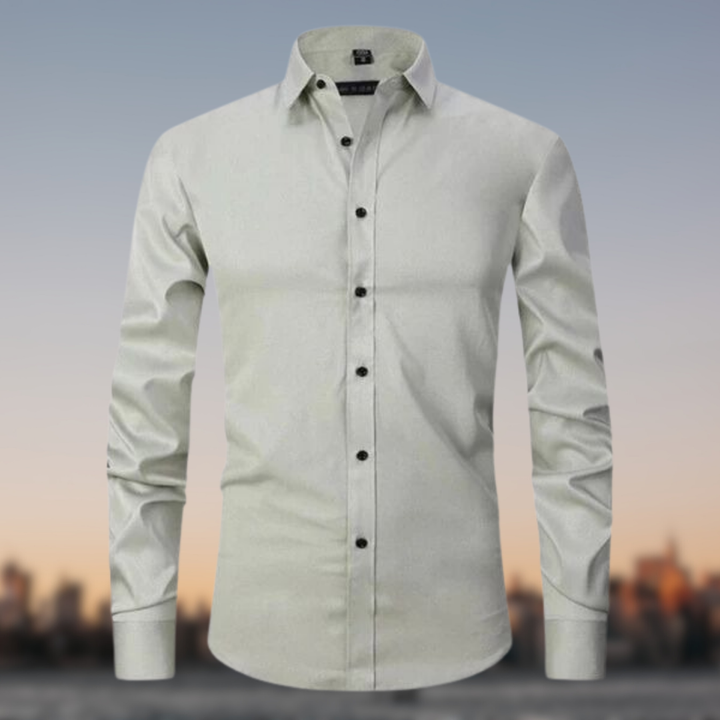 Men's Casual Stretch Cotton Dress Shirt - Comfortable Everyday Wear
