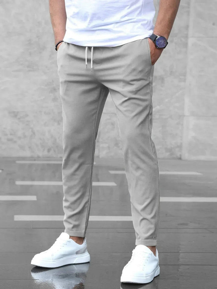 Men's Slim Fit Casual Drawstring Pants
