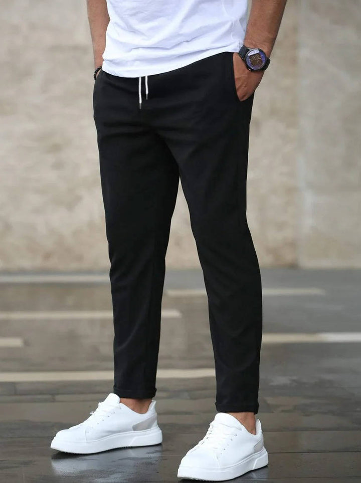Men's Slim Fit Casual Drawstring Pants