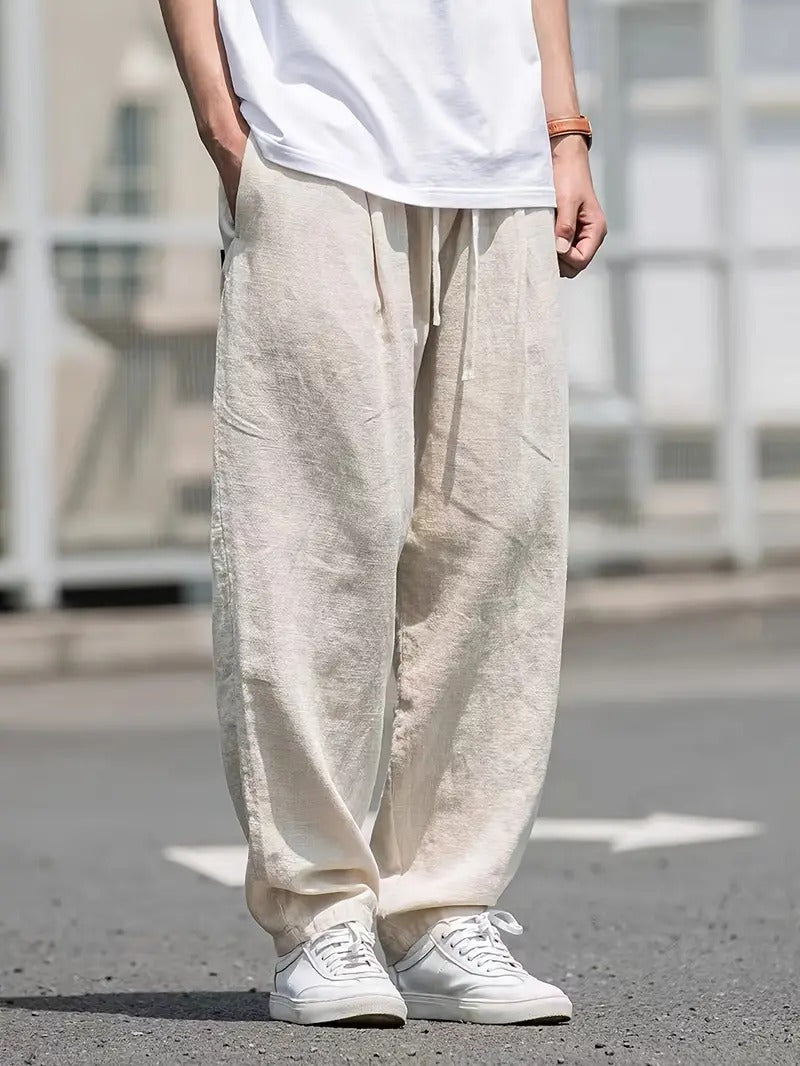 Men's Relaxed Fit Linen Pants