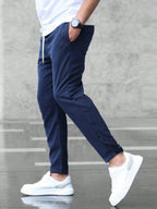Men's Slim Fit Casual Drawstring Pants