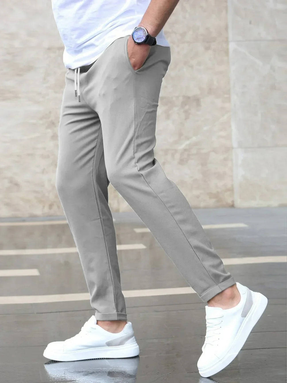 Men's Stretch Casual Pants - Flexible & Stylish