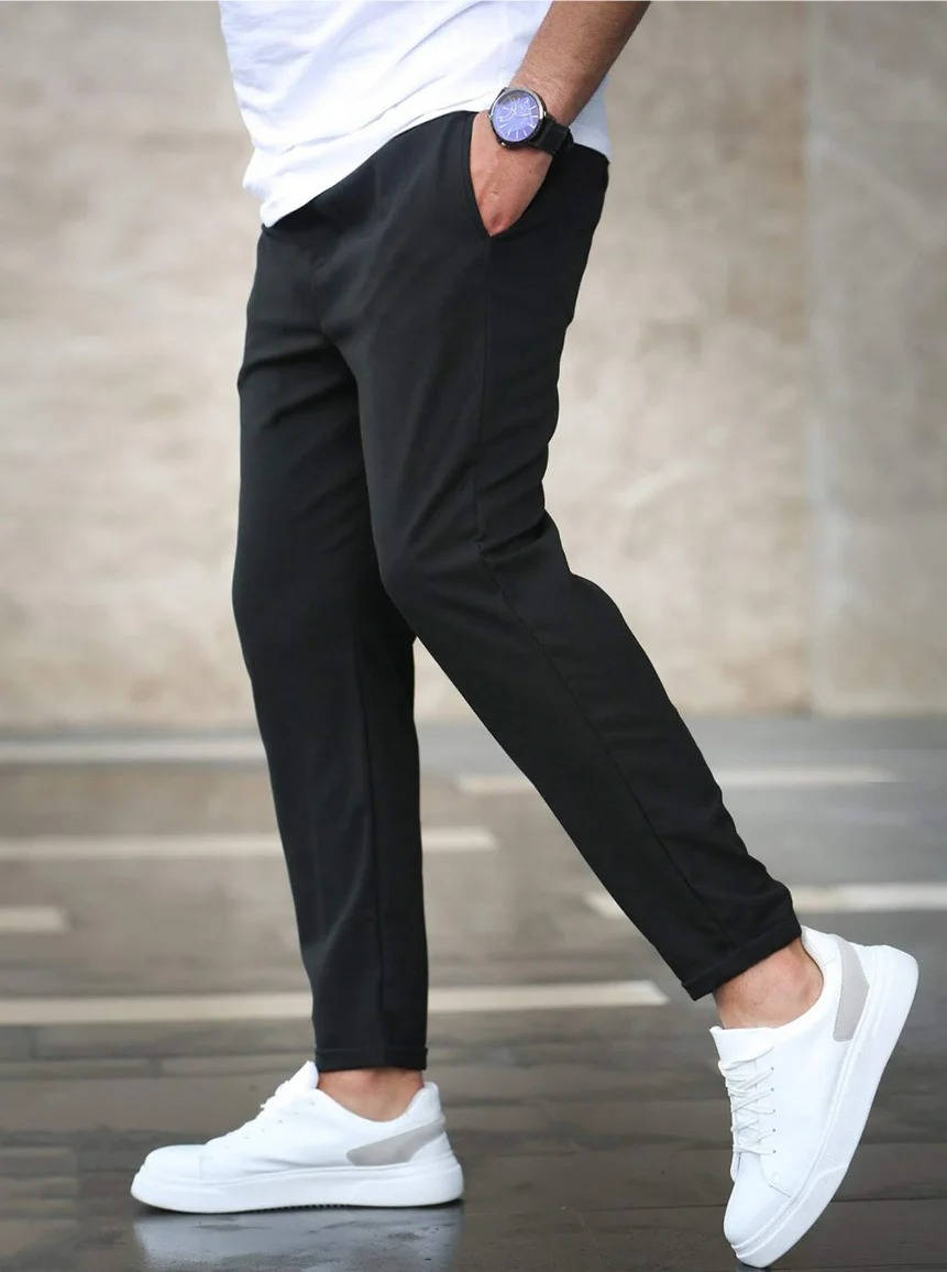 Men's Slim Fit Casual Drawstring Pants
