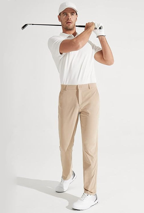 Men's Quick-Dry Stretch Golf Pants for Work and Dress