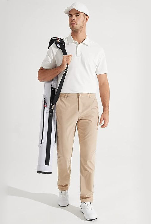 Men's Quick-Dry Stretch Golf Pants for Work and Dress
