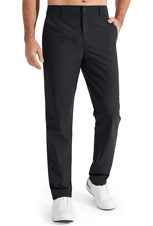 Men's Quick-Dry Stretch Golf Pants for Work and Dress