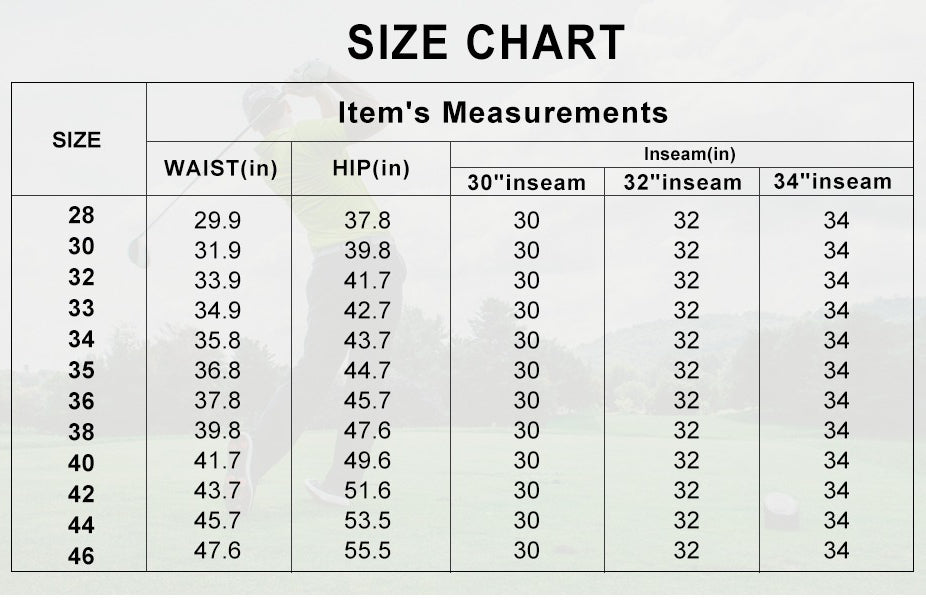 Men's Quick-Dry Stretch Golf Pants for Work and Dress
