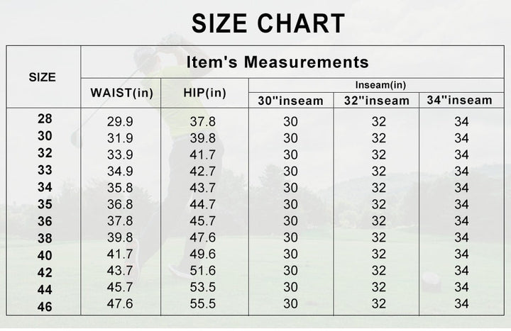 Men's Quick-Dry Stretch Golf Pants for Work and Dress