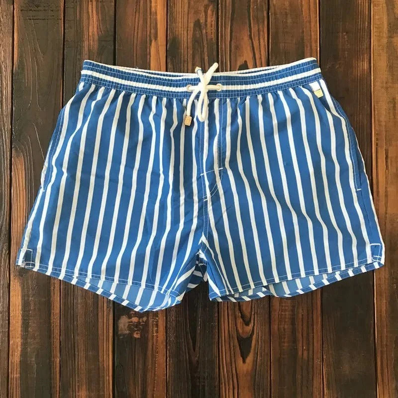 Men's Striped Swim Shorts