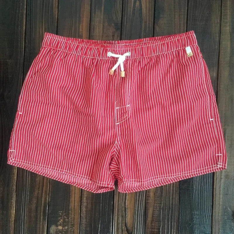 Men's Striped Swim Shorts