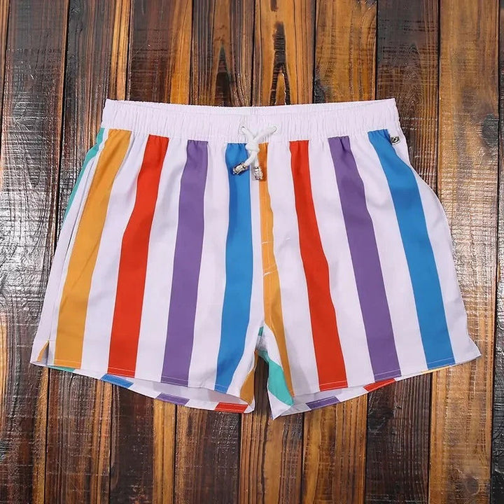 Men's Striped Swim Shorts