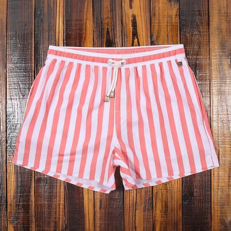 Men's Striped Swim Shorts