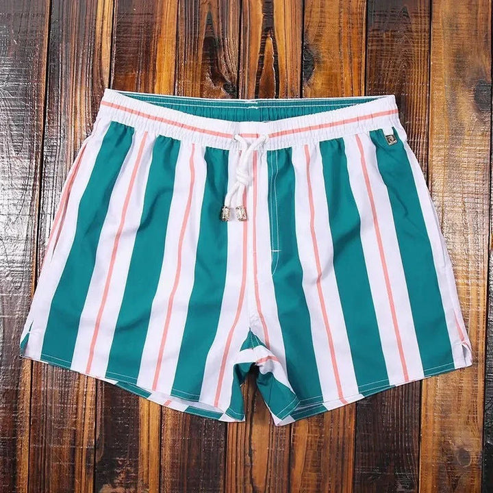 Men's Striped Swim Shorts