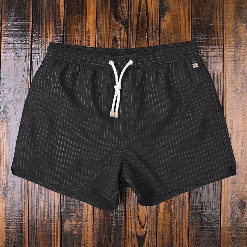 Men's Striped Swim Shorts