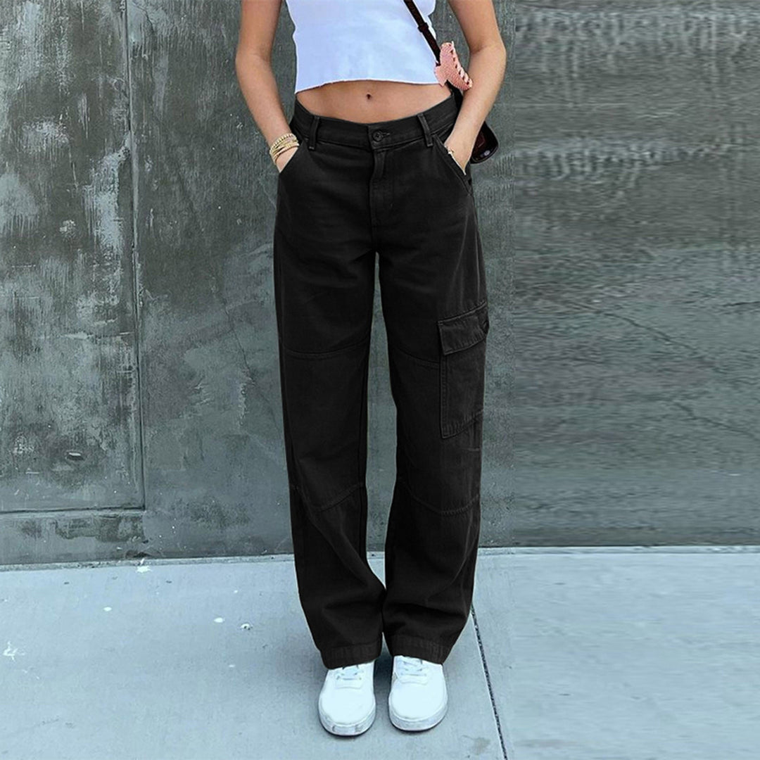 Emily | Women's Cotton Cargo Pants, Casual Everyday Wear