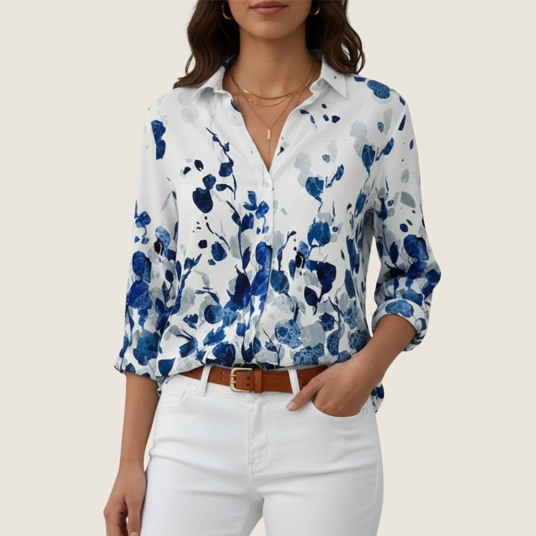 Katelyn | Women's Floral Button-Down Blouse, Casual