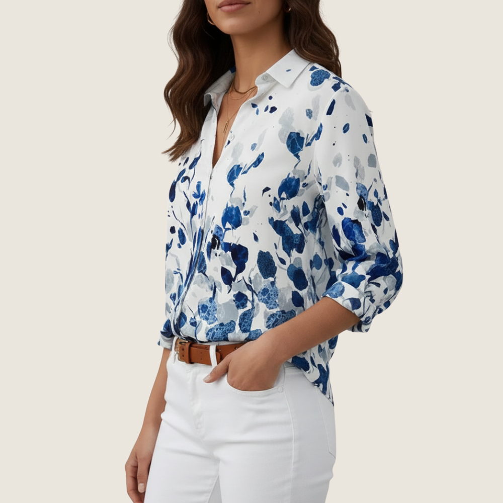 Katelyn | Women's Floral Button-Down Blouse, Casual