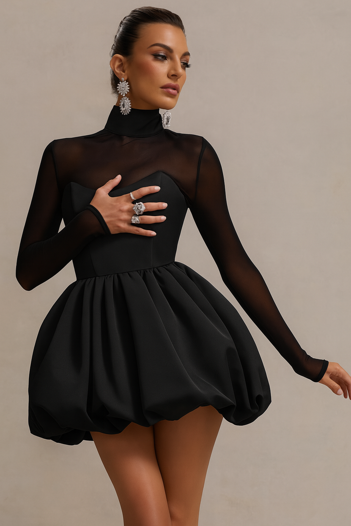 Women's Fit and Flare Dress - Casual