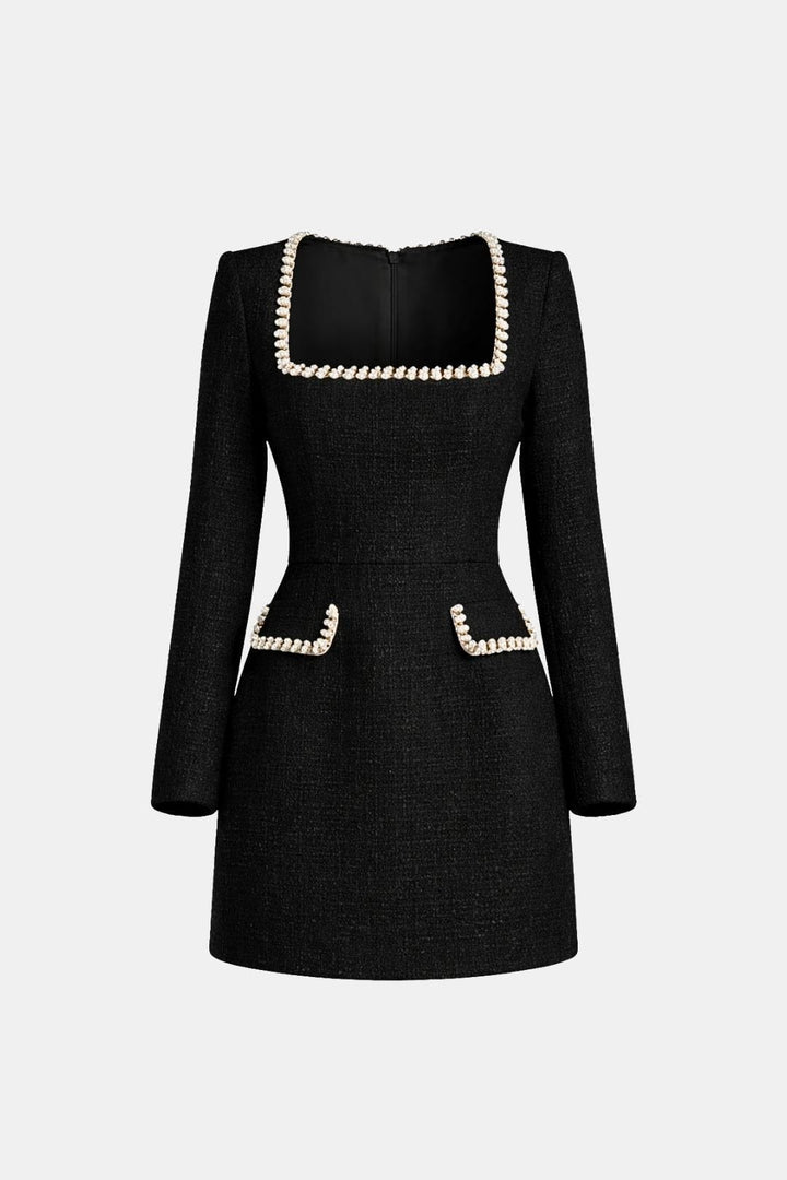 Lana | Women's A-Line Long Sleeve Mini Dress, Casual