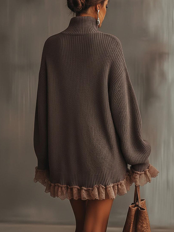 Madison | Women's Long Sleeve Oversized Mini Dress, Casual