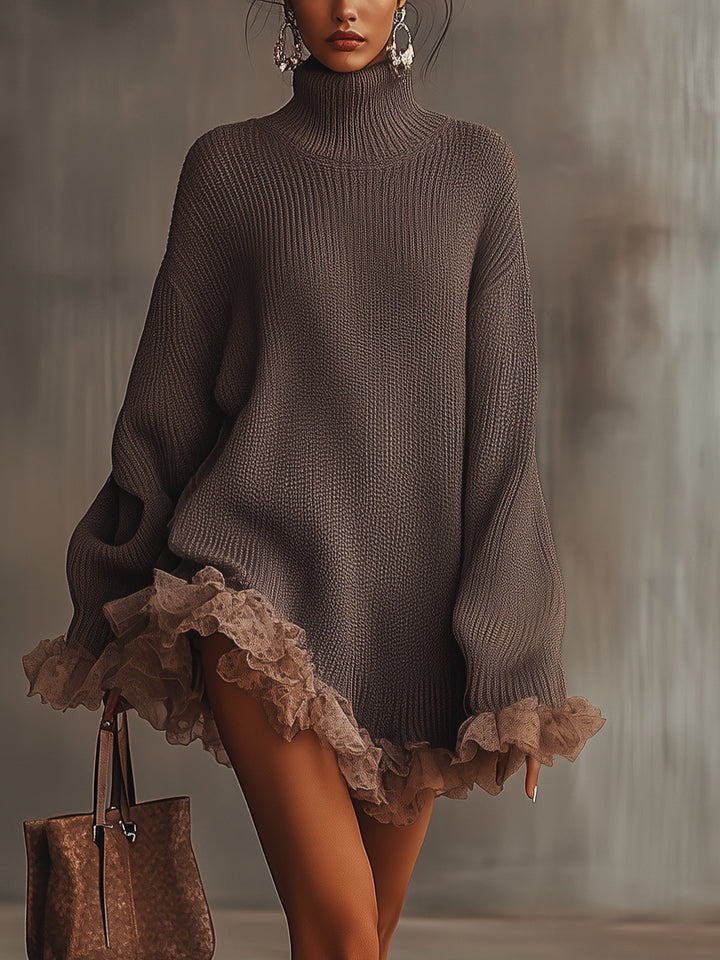 Madison | Women's Long Sleeve Oversized Mini Dress, Casual