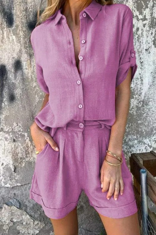 Olivia | Women's Lightweight Floral Set, Summer