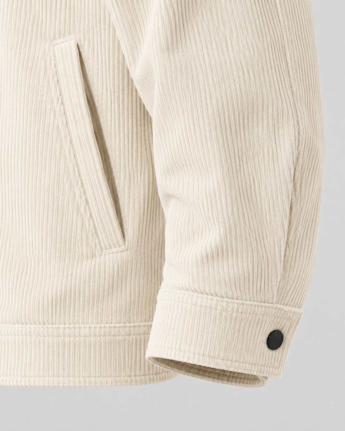 Men's Corduroy Shirt Jacket with Pockets