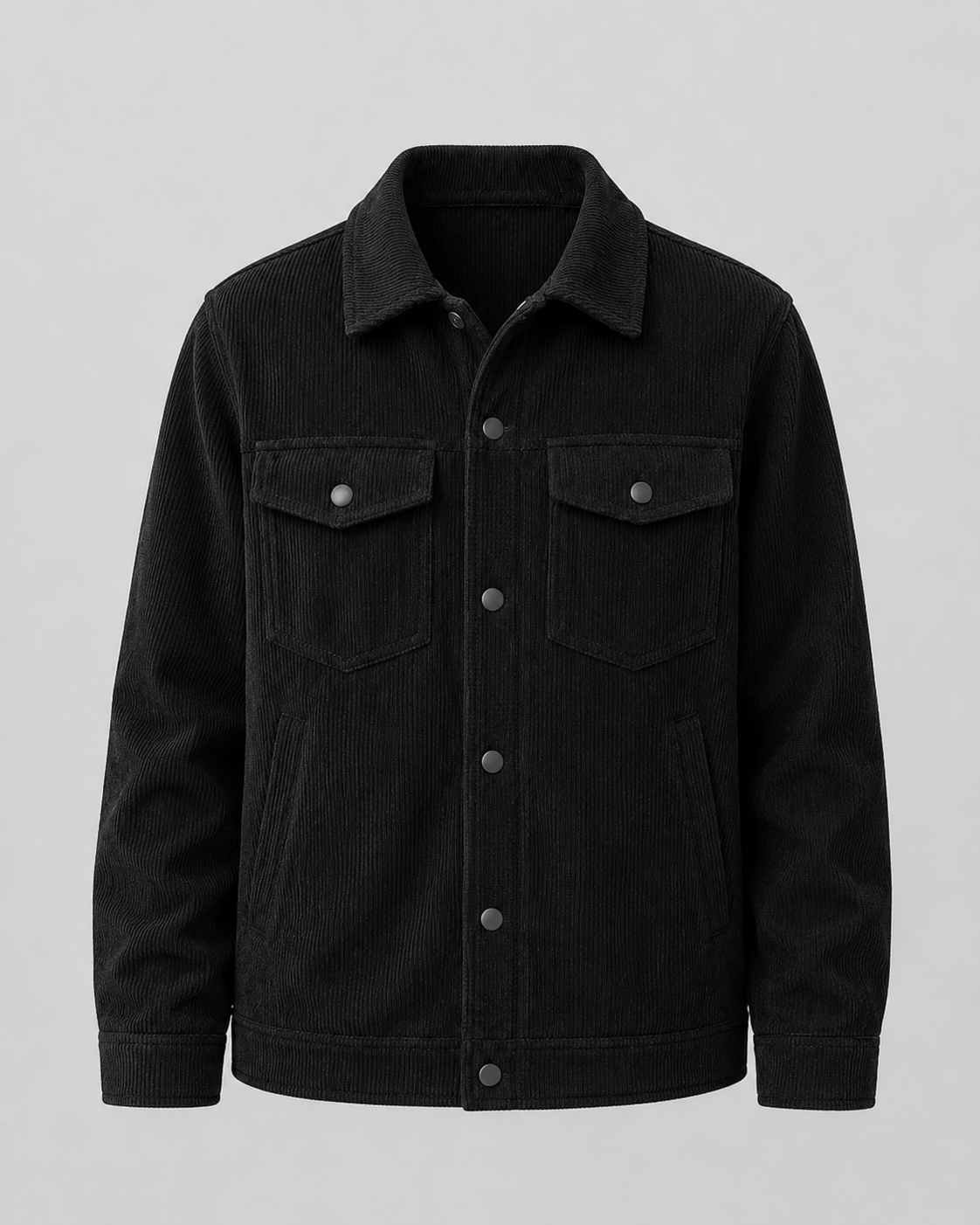 Men's Corduroy Shirt Jacket with Pockets
