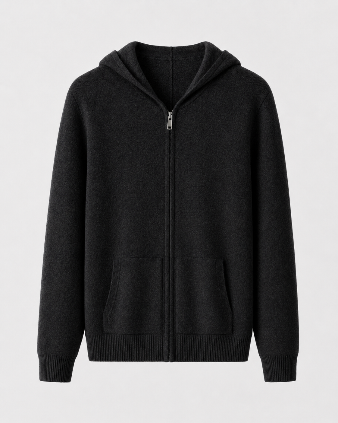 Men's Zip-Up Hoodie in Merino Wool