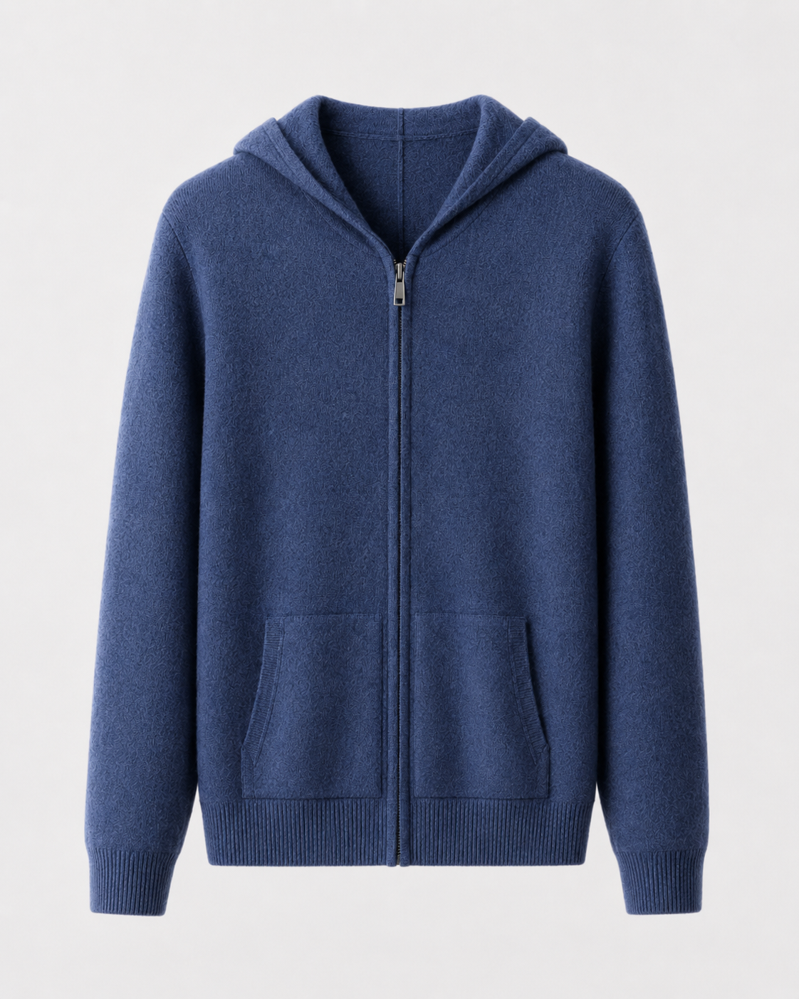 Men's Zip-Up Hoodie in Merino Wool