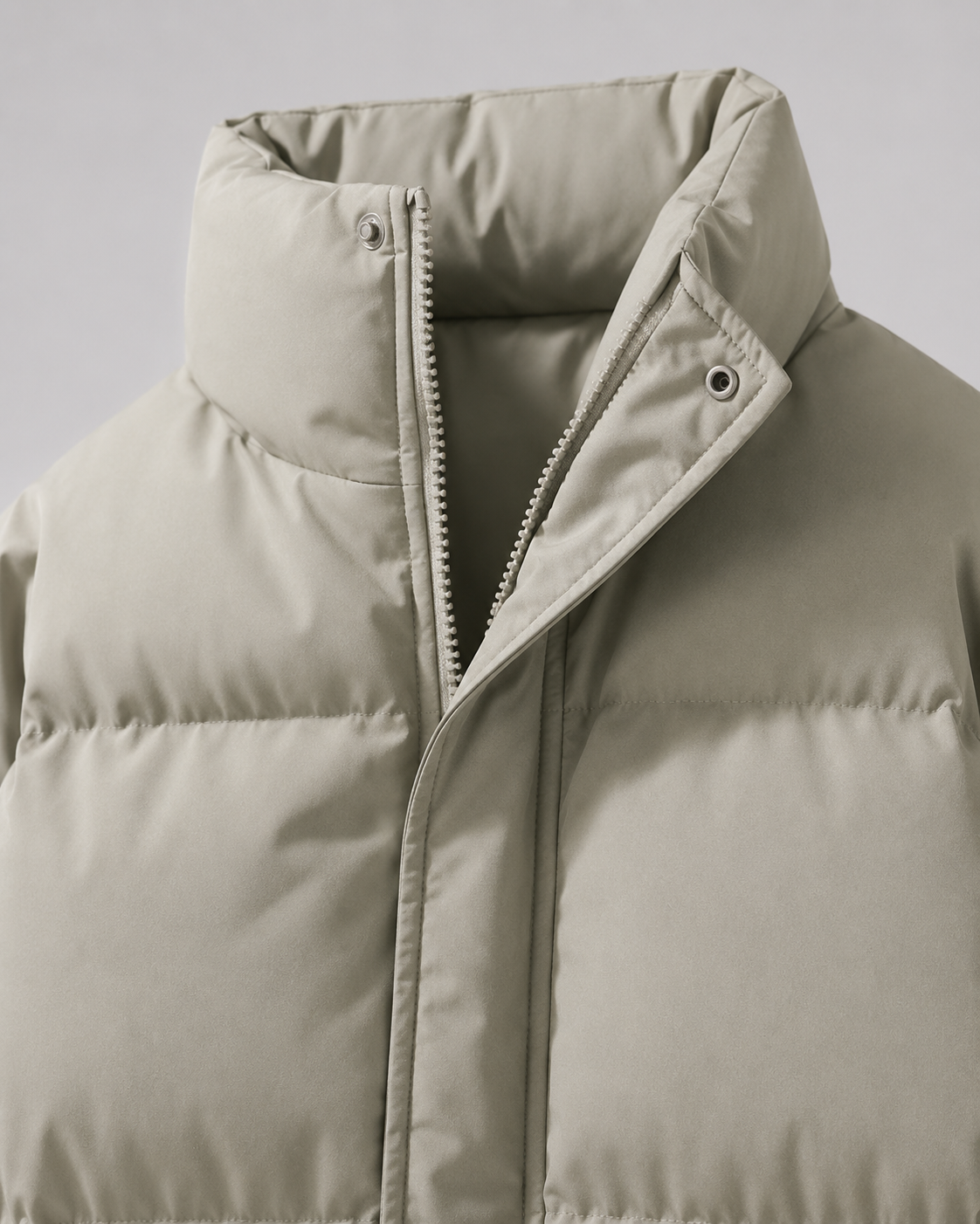 Men's Winter Oversized Puffer Jacket with Stand Collar