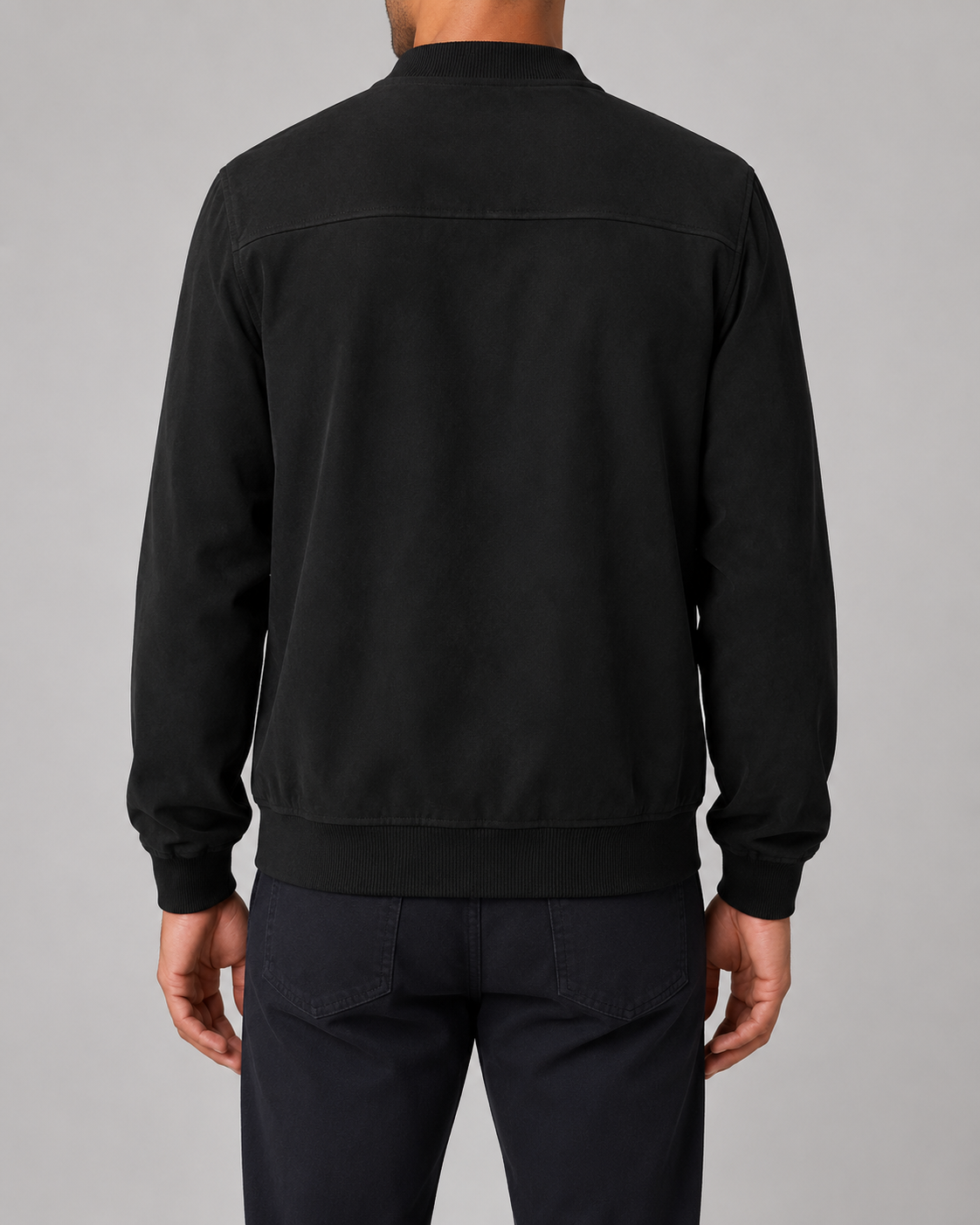 Men's Bomber Jacket in Suede