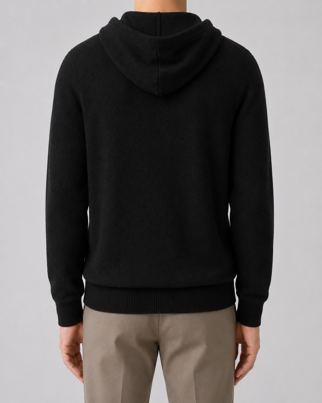 Men's Knit Wool Hoodie