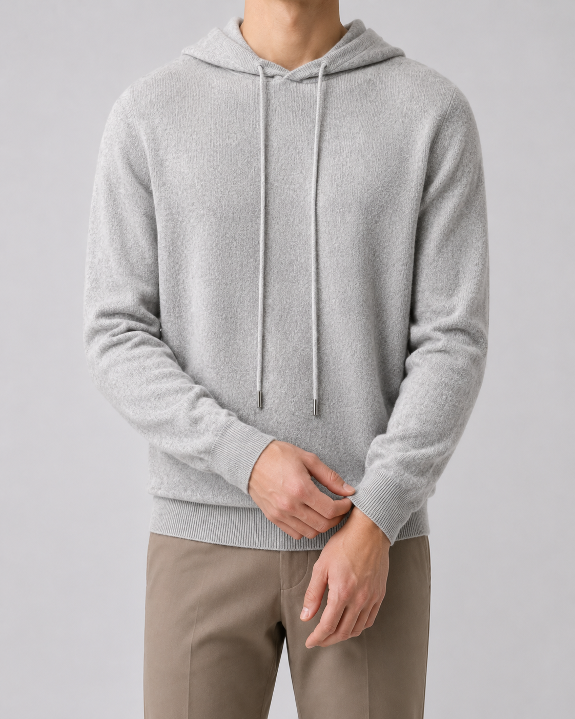 Men's Knit Wool Hoodie