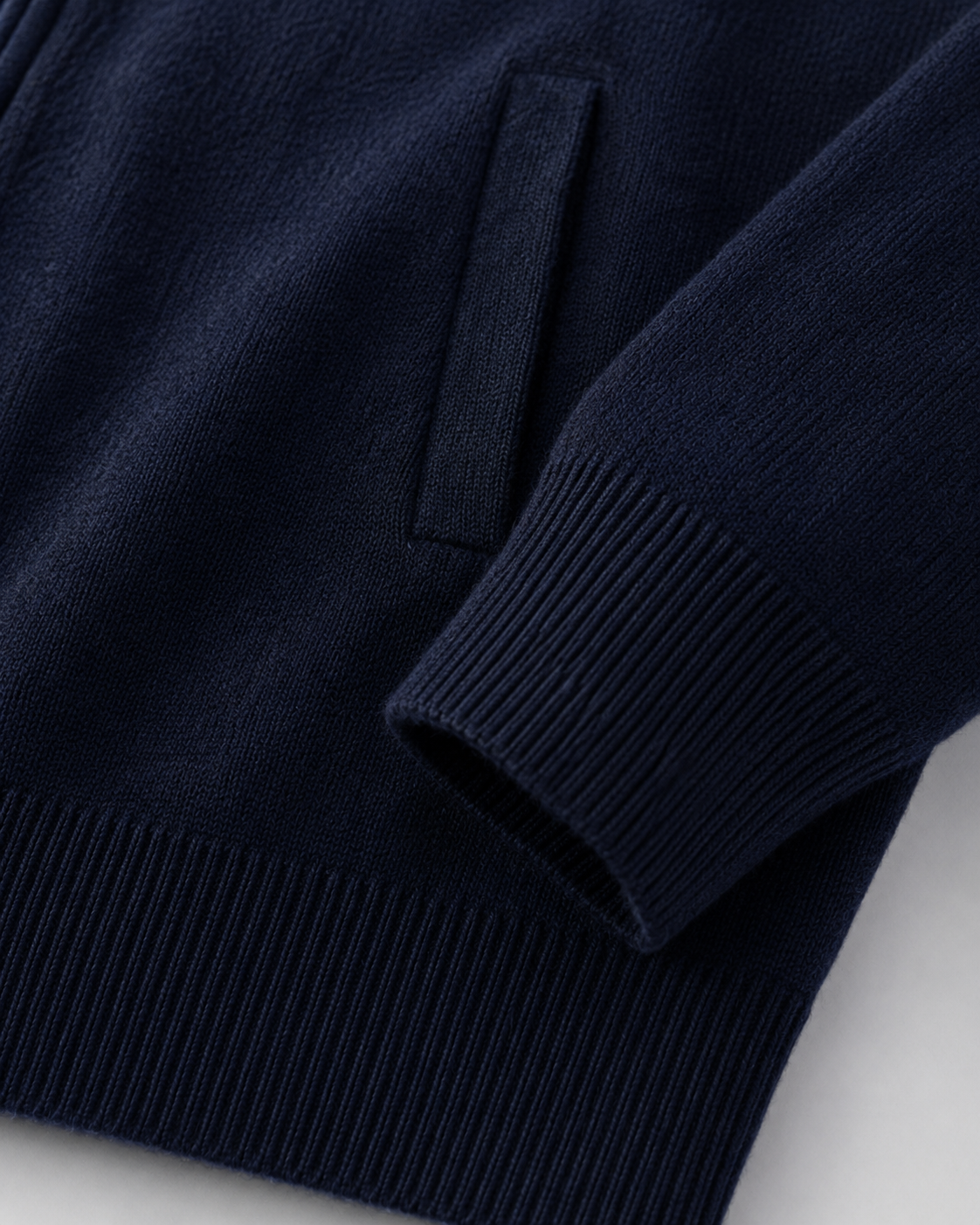 Men's Zip-Up Wool Sweater
