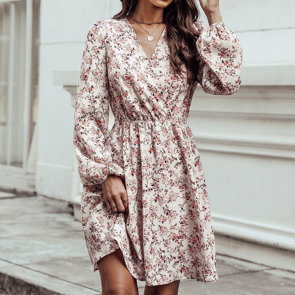 Lieselotte | Women's Floral Mini Dress, Spring/Summer