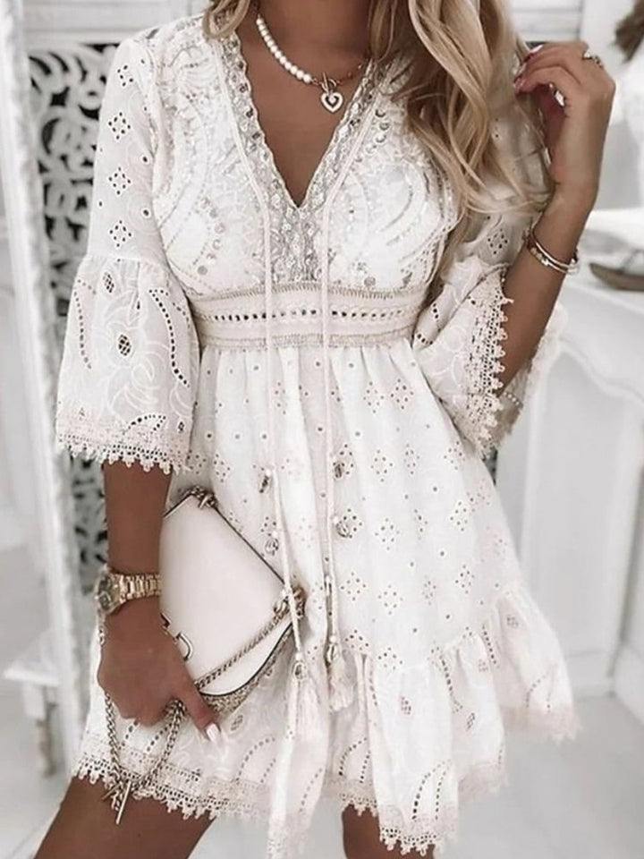 Rahel | Women's Boho Print Mini Dress, Casual