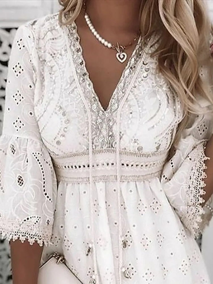 Rahel | Women's Boho Print Mini Dress, Casual