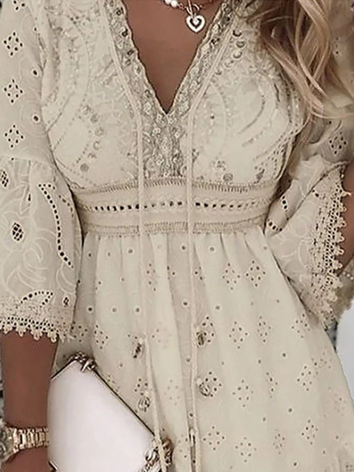 Rahel | Women's Boho Print Mini Dress, Casual