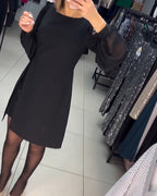 Ruby | Women's Mini Dress with Lantern Sleeves, Casual